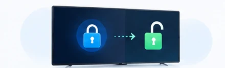 Remote lock and unlock illustration