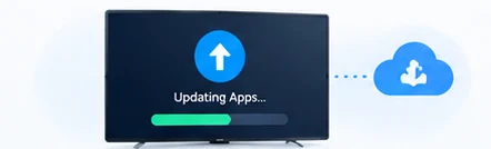 Remote application upgrade illustration